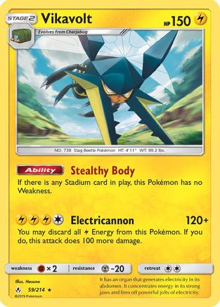 Vikavolt 059 - Holofoil SM Unbroken Bonds - Holo Rare