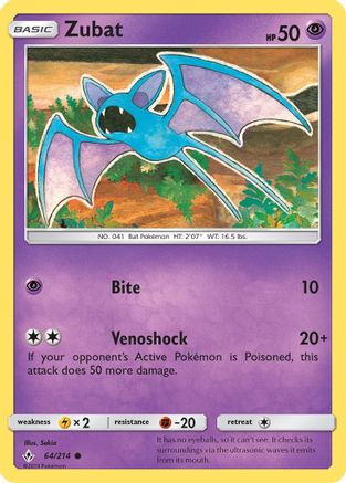 Zubat 064/214 SM Unbroken Bonds - Common