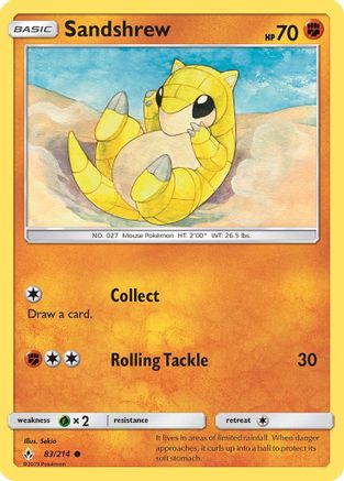 Sandshrew 083 SM Unbroken Bonds - Common