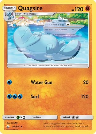 Quagsire 097 SM Unbroken Bonds - Rare