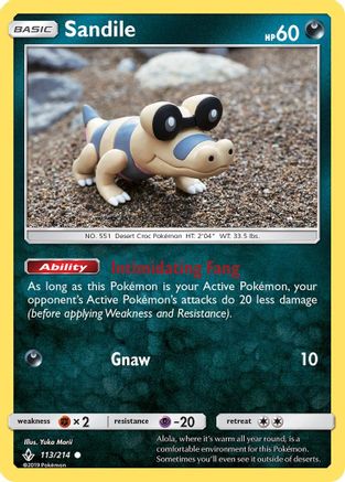 Sandile (113) (113) 113 - Reverse Holofoil SM Unbroken Bonds - Common