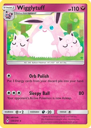 Wigglytuff 135 SM Unbroken Bonds - Rare