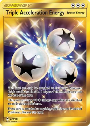 Triple Acceleration Energy (Secret) 234 - Holofoil SM Unbroken Bonds - Secret Rare