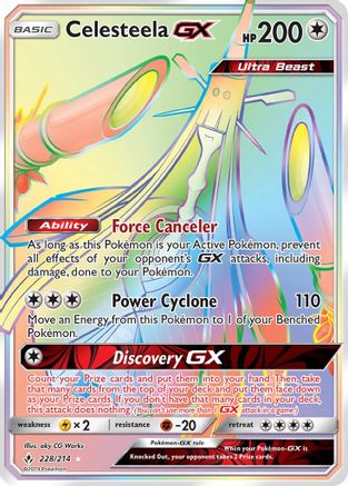 Celesteela GX (Secret) - Holofoil SM Unbroken Bonds - Secret Rare