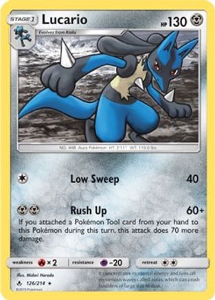 Lucario - 126/214 (SM Unbroken Bonds)/214 Deck Exclusives - Rare