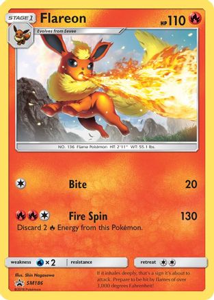 Flareon (Let's Play, Eevee!) SM186 SM Promos - Promo
