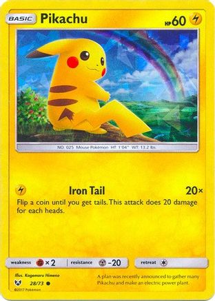 Pikachu (Cracked Ice Holo) 028/73 - Holofoil Deck Exclusives - Common