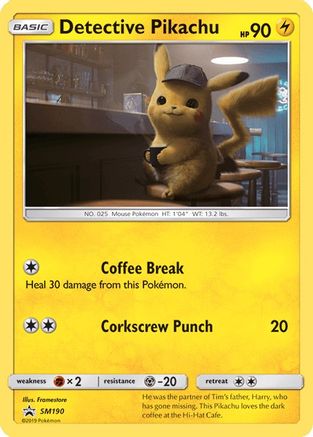 Detective Pikachu SM190 - Holofoil SM Promos - Promo