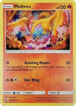 Moltres (Cracked Ice Holo) 038/214 - Holofoil Deck Exclusives - Holo Rare