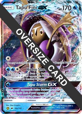 Tapu Fini GX - 39a/147/147 - Holofoil Jumbo Cards - Promo