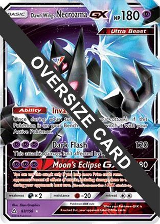 Dawn Wings Necrozma GX - 63/156 (Ultra Prism)/156 - Holofoil Jumbo Cards - Promo