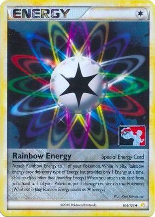 Rainbow Energy - 104/123 (League Promo)/123 - Reverse Holofoil League & Championship Cards - Promo