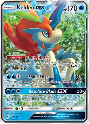Keldeo GX 047 - Holofoil SM Unified Minds - Ultra Rare