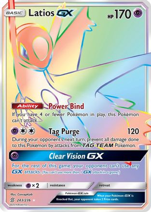 Latios GX (Secret) - Holofoil SM Unified Minds - Secret Rare
