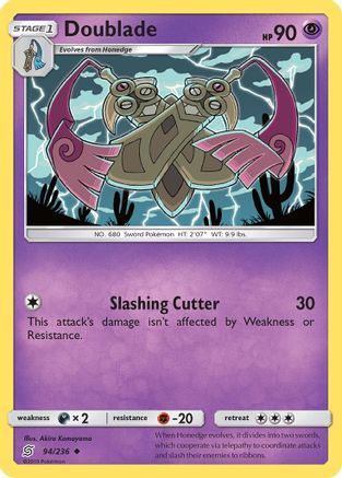 Doublade - Reverse Holofoil SM Unified Minds - Uncommon