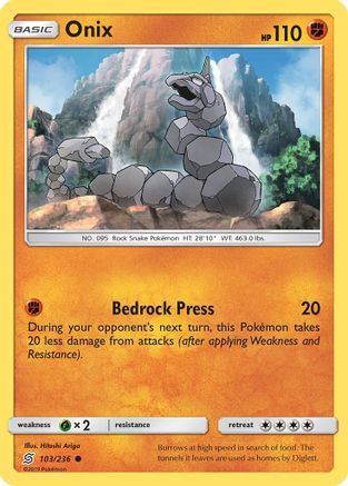 Onix 103 - Reverse Holofoil SM Unified Minds - Common