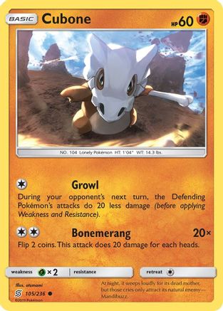 Cubone 105 SM Unified Minds - Common
