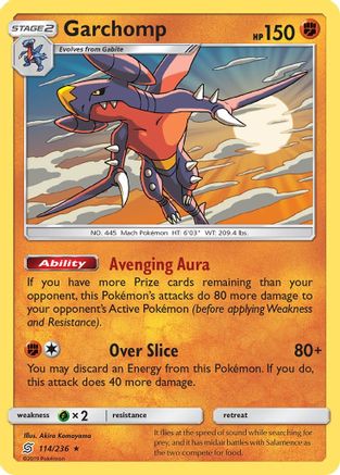 Garchomp 114 - Holofoil SM Unified Minds - Holo Rare