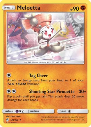 Meloetta 123 SM Unified Minds - Rare