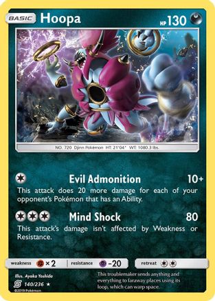Hoopa/236 - Reverse Holofoil SM Unified Minds - Holo Rare