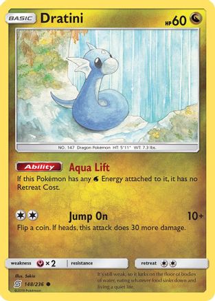 Dratini (148) (148) 148 - Reverse Holofoil SM Unified Minds - Common