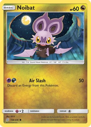 Noibat 158 - Reverse Holofoil SM Unified Minds - Common