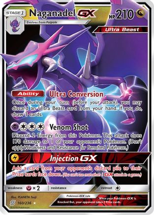 Naganadel GX 160 - Holofoil SM Unified Minds - Ultra Rare