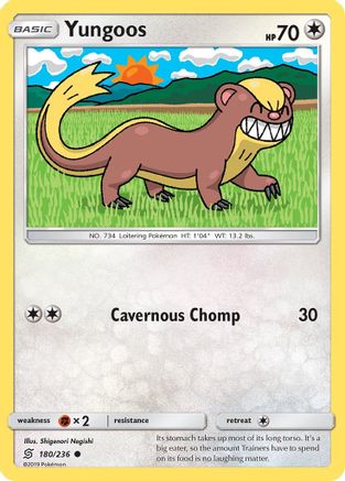 Yungoos 180/236 - Reverse Holofoil SM Unified Minds - Common