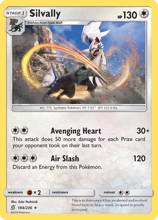 Silvally 184 - Holofoil SM Unified Minds - Holo Rare