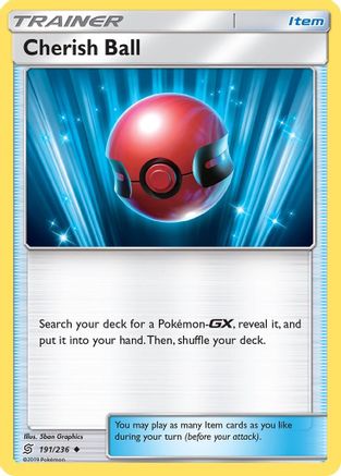 Cherish Ball 191 - Reverse Holofoil SM Unified Minds - Uncommon