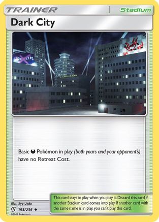 Dark City 193 - Reverse Holofoil SM Unified Minds - Uncommon