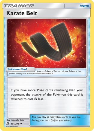 Karate Belt 201 - Reverse Holofoil SM Unified Minds - Uncommon