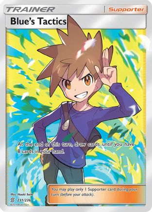 Blue's Tactics (Full Art) - Holofoil SM Unified Minds - Ultra Rare