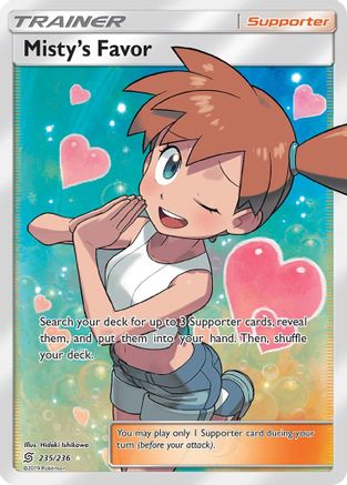 Misty's Favor (Full Art) - Holofoil SM Unified Minds - Ultra Rare