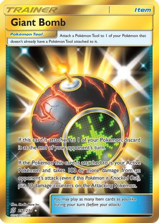 Giant Bomb (Secret) - Holofoil SM Unified Minds - Secret Rare