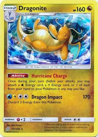 Dragonite - 151/236 (Cracked Ice Holo)/236 - Holofoil Deck Exclusives - Holo Rare