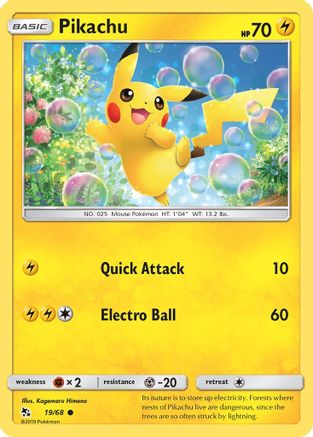 Pikachu 019 - Reverse Holofoil Hidden Fates - Common