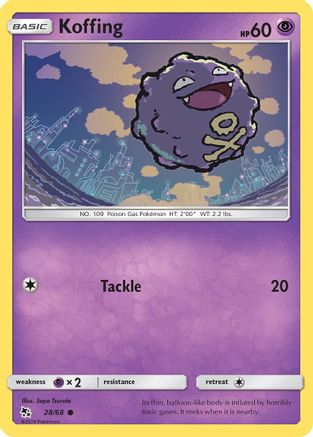 Koffing 028 Hidden Fates - Common