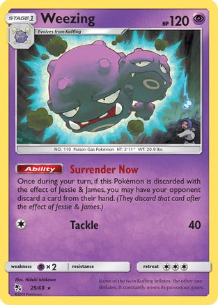 Weezing 029 Hidden Fates - Rare