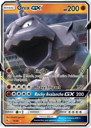Onix GX 036 - Holofoil Hidden Fates - Ultra Rare