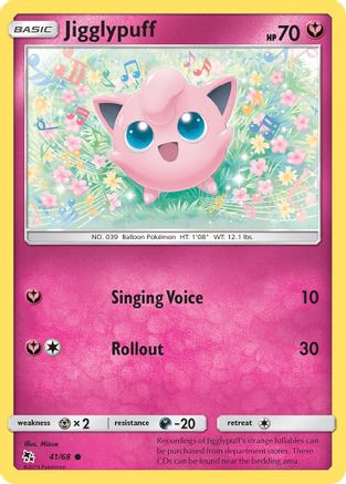 Jigglypuff 041 Hidden Fates - Common