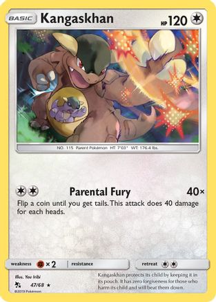 Kangaskhan 047 Hidden Fates - Rare
