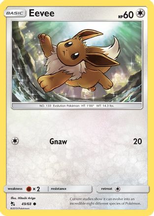 Eevee (49) (49) 049 - Reverse Holofoil Hidden Fates - Common