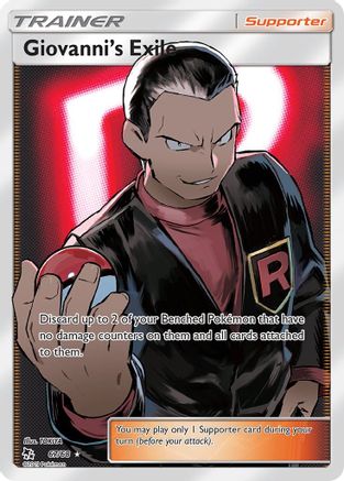 Giovanni's Exile (Full Art) 067 - Holofoil Hidden Fates - Ultra Rare