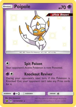 Poipole SV19 - Holofoil Hidden Fates Shiny Vault - Shiny Holo Rare
