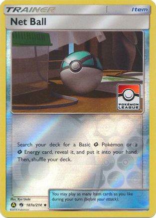 Net Ball (Pokemon League) (Pokemon League) - 187a/214 187a/214 - Reverse Holofoil League & Championship Cards - Promo