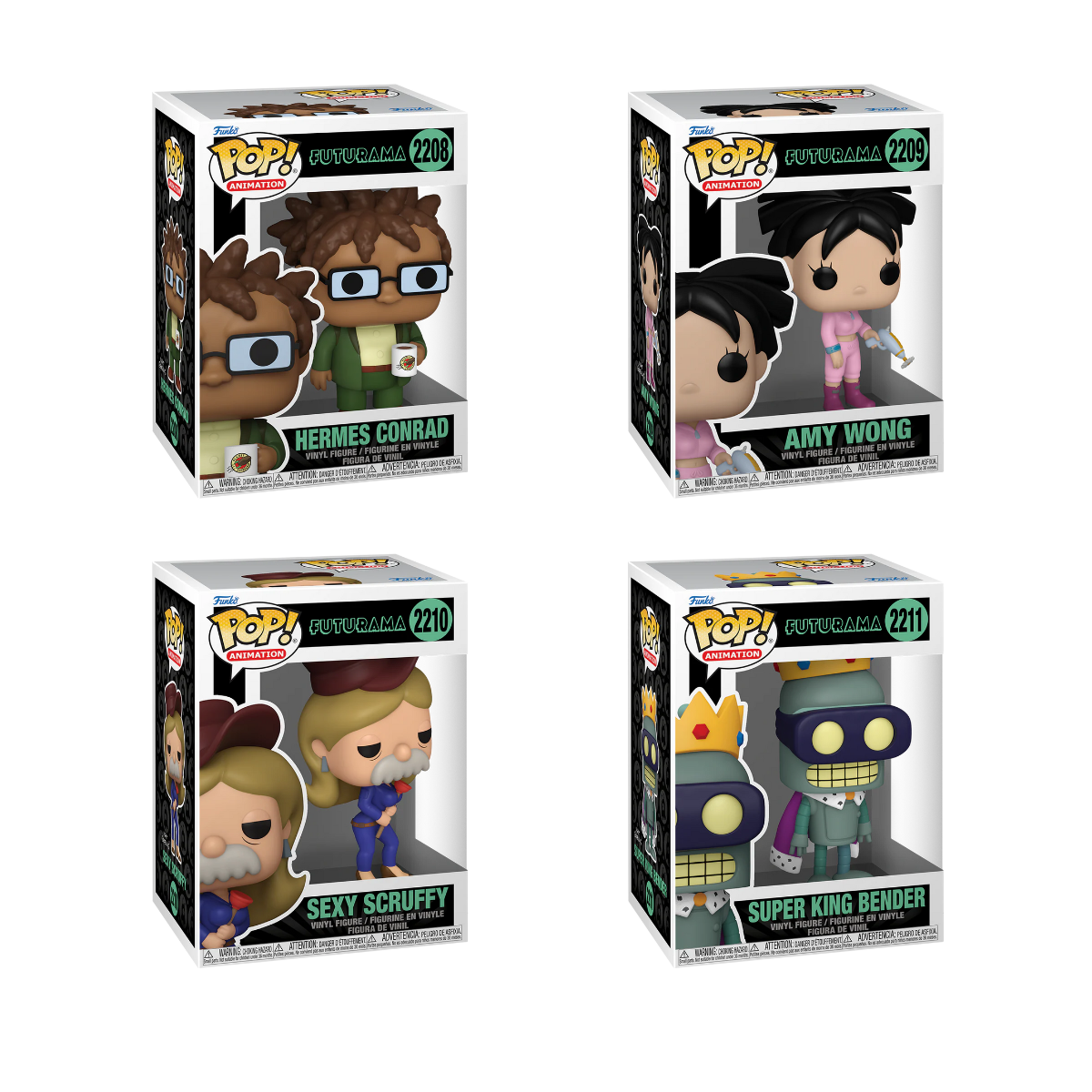 Funko Pop! Animation: Futurama - Hermes Conrad / Amy Wong / Sexy