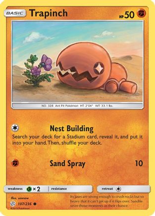 Trapinch 107/236 SM Cosmic Eclipse - Common