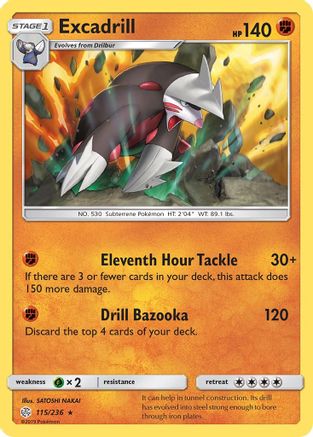 Excadrill - Holofoil SM Cosmic Eclipse - Holo Rare