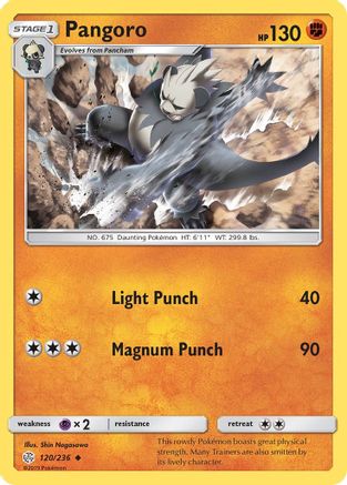 Pangoro SM Cosmic Eclipse - Uncommon